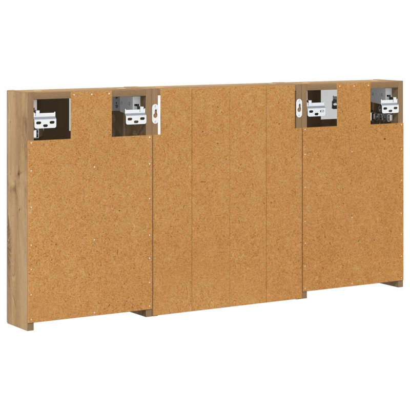 Zestaw Szafek Łazienkowych z półką 3 pcs 100 x 10,5 x 50 cm