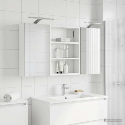 Zestaw Szafek Łazienkowych z półką 3 pcs 100 x 10,5 x 50 cm