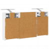 Zestaw Szafek Łazienkowych z półką 3 pcs 100 x 10,5 x 50 cm
