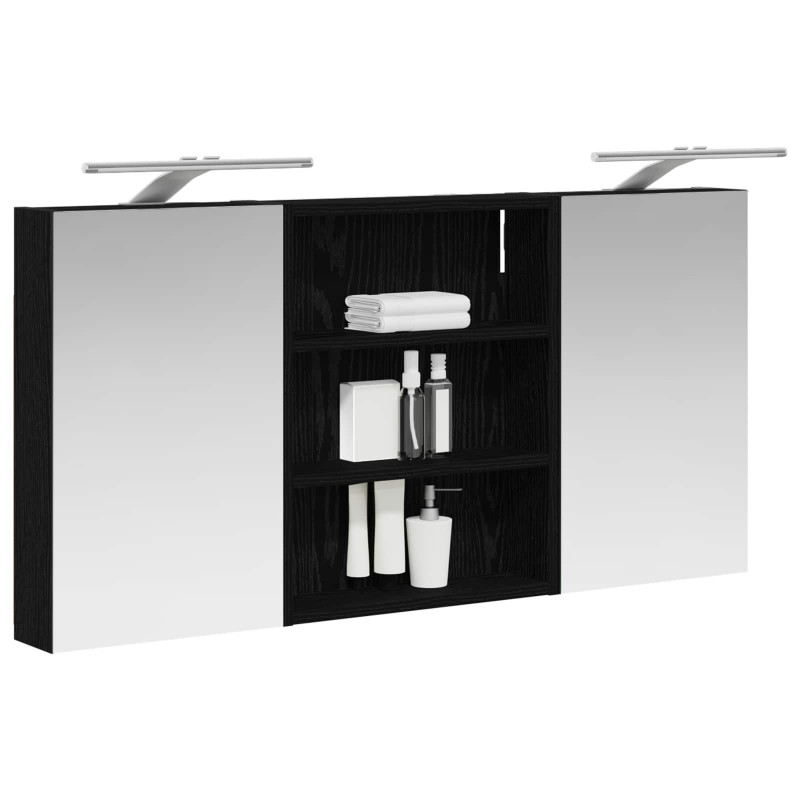Zestaw Szafek Łazienkowych z półką 3 pcs 100 x 10,5 x 50 cm