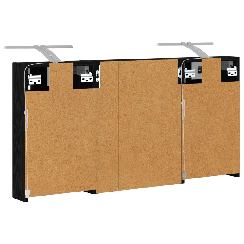 Zestaw Szafek Łazienkowych z półką 3 pcs 100 x 10,5 x 50 cm