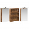 Zestaw Szafek Łazienkowych z półką 3 pcs 100 x 10,5 x 50 cm