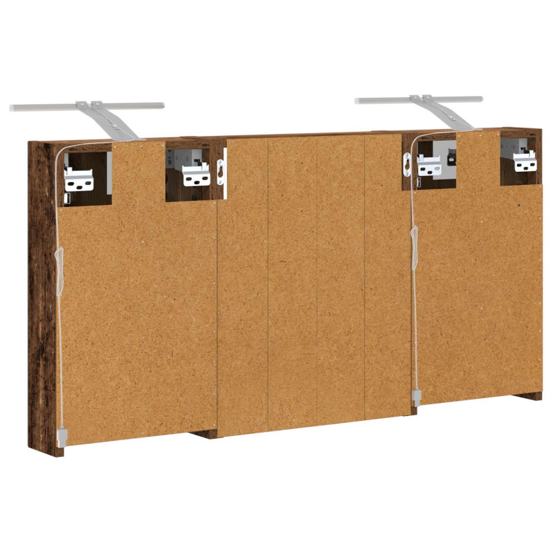 Zestaw Szafek Łazienkowych z półką 3 pcs 100 x 10,5 x 50 cm