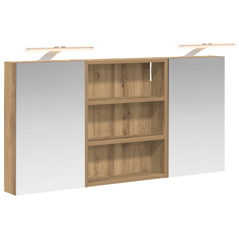 Zestaw Szafek Łazienkowych z półką 3 pcs 100 x 10,5 x 50 cm