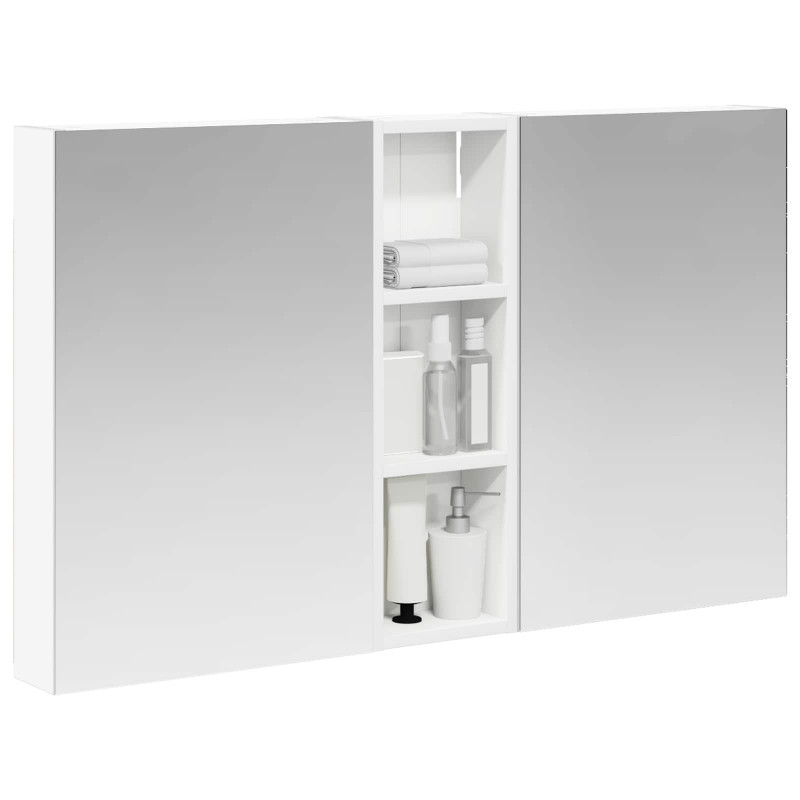 Zestaw Szafek Łazienkowych z półką 3 pcs 100 x 10,5 x 60,5 cm