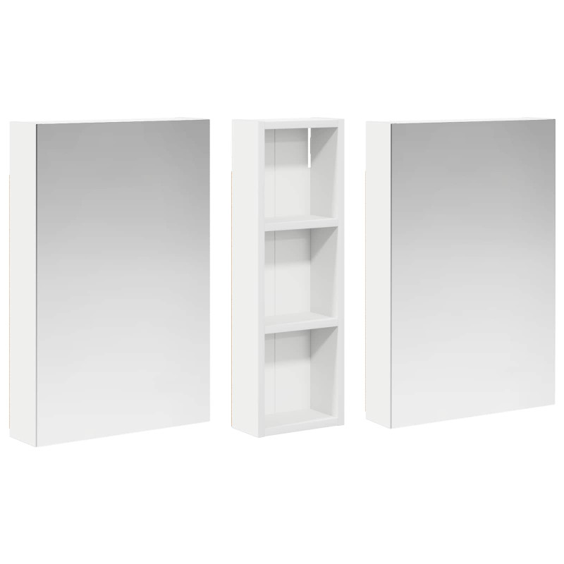 Zestaw Szafek Łazienkowych z półką 3 pcs 100 x 10,5 x 60,5 cm