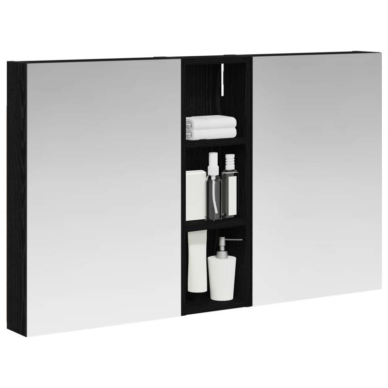 Zestaw Szafek Łazienkowych z półką 3 pcs 100 x 10,5 x 60,5 cm