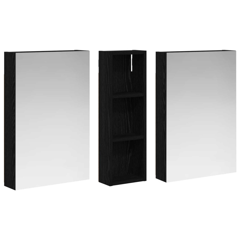 Zestaw Szafek Łazienkowych z półką 3 pcs 100 x 10,5 x 60,5 cm