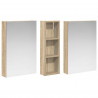 Zestaw Szafek Łazienkowych z półką 3 pcs 100 x 10,5 x 60,5 cm