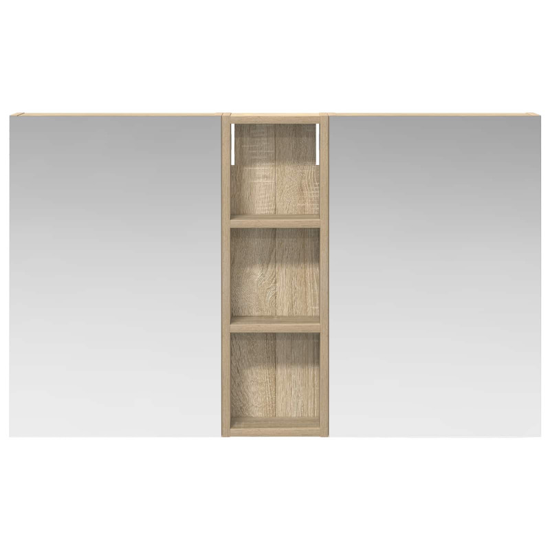 Zestaw Szafek Łazienkowych z półką 3 pcs 100 x 10,5 x 60,5 cm