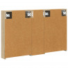 Zestaw Szafek Łazienkowych z półką 3 pcs 100 x 10,5 x 60,5 cm