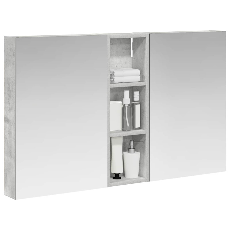 Zestaw Szafek Łazienkowych z półką 3 pcs 100 x 10,5 x 60,5 cm