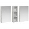 Zestaw Szafek Łazienkowych z półką 3 pcs 100 x 10,5 x 60,5 cm