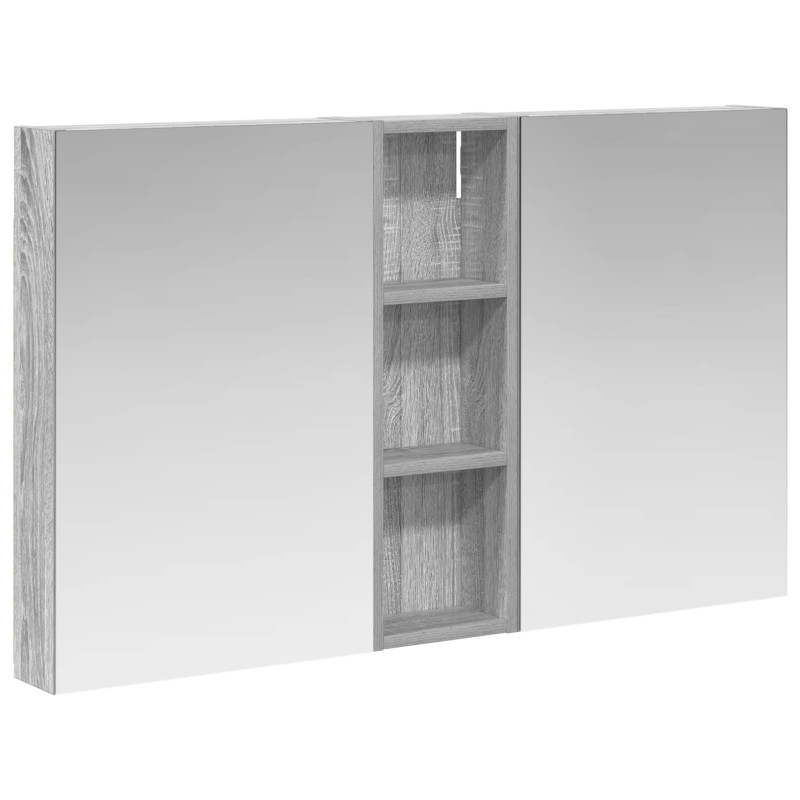 Zestaw Szafek Łazienkowych z półką 3 pcs 100 x 10,5 x 60,5 cm