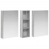 Zestaw Szafek Łazienkowych z półką 3 pcs 100 x 10,5 x 60,5 cm