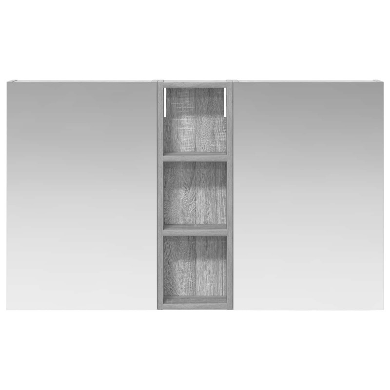 Zestaw Szafek Łazienkowych z półką 3 pcs 100 x 10,5 x 60,5 cm