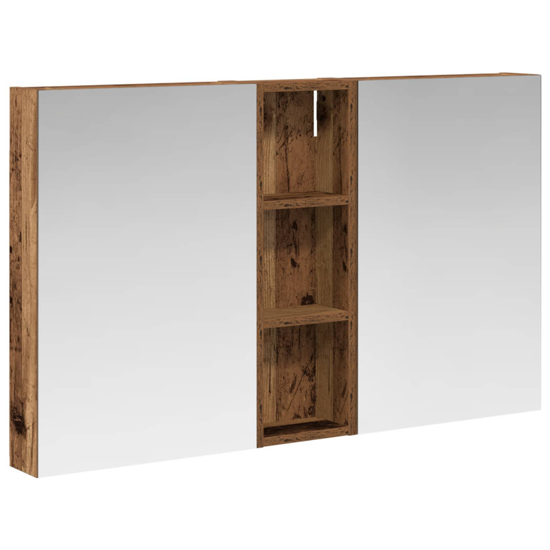 Zestaw Szafek Łazienkowych z półką 3 pcs 100 x 10,5 x 60,5 cm