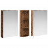 Zestaw Szafek Łazienkowych z półką 3 pcs 100 x 10,5 x 60,5 cm