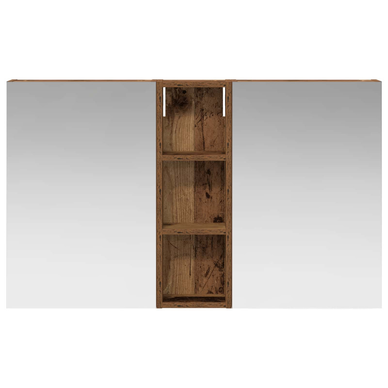 Zestaw Szafek Łazienkowych z półką 3 pcs 100 x 10,5 x 60,5 cm