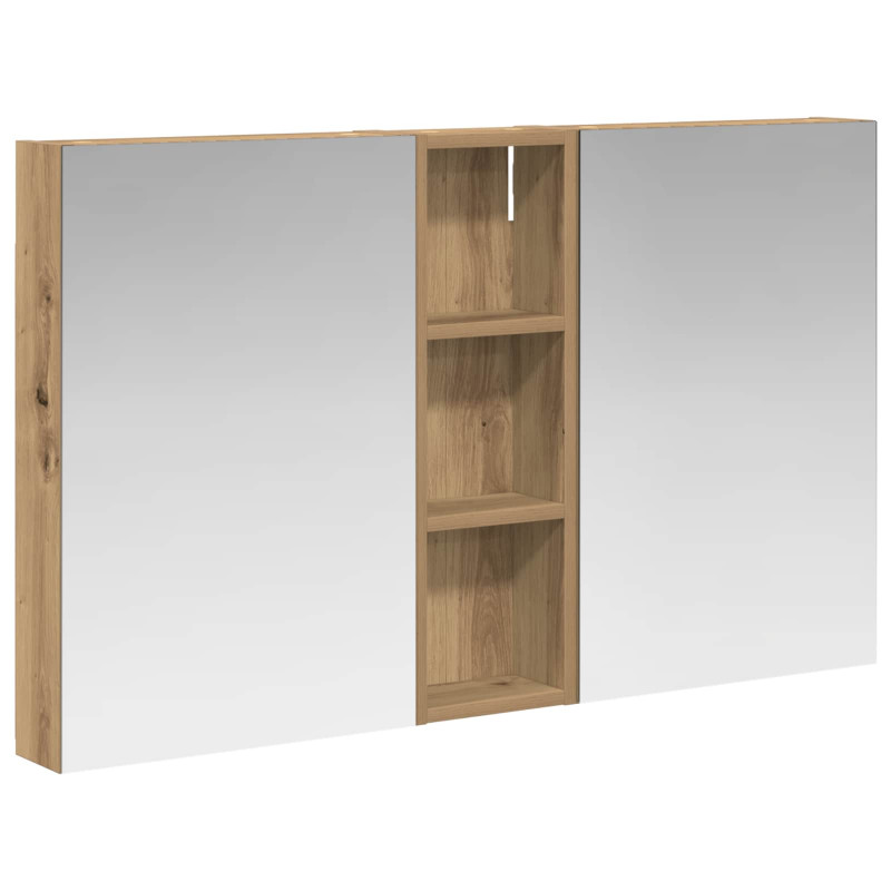 Zestaw Szafek Łazienkowych z półką 3 pcs 100 x 10,5 x 60,5 cm
