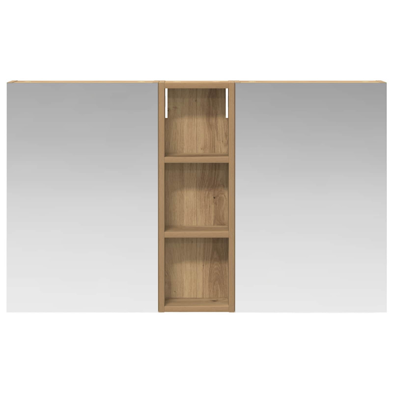 Zestaw Szafek Łazienkowych z półką 3 pcs 100 x 10,5 x 60,5 cm