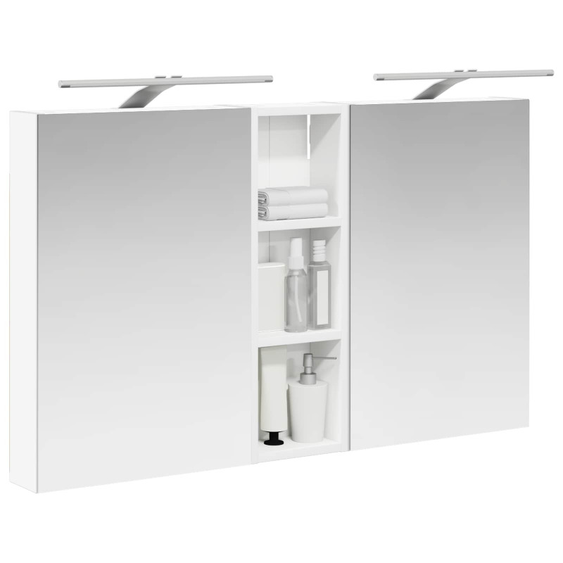 Zestaw Szafek Łazienkowych z półką 3 pcs 100 x 10,5 x 60,5 cm