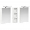 Zestaw Szafek Łazienkowych z półką 3 pcs 100 x 10,5 x 60,5 cm