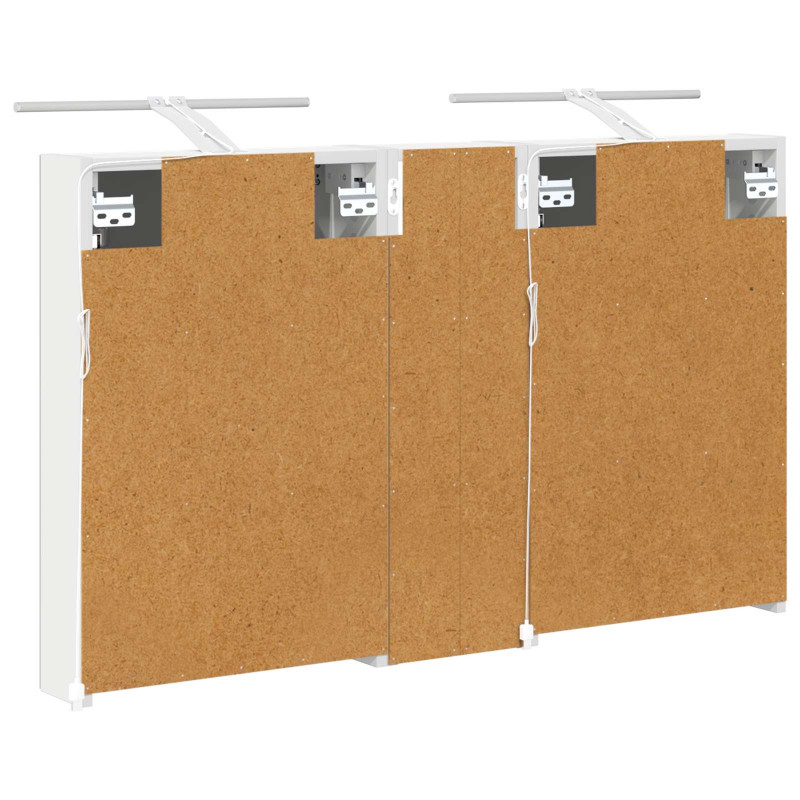 Zestaw Szafek Łazienkowych z półką 3 pcs 100 x 10,5 x 60,5 cm