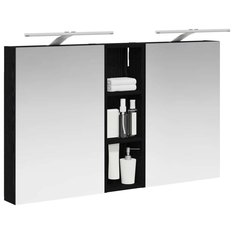 Zestaw Szafek Łazienkowych z półką 3 pcs 100 x 10,5 x 60,5 cm