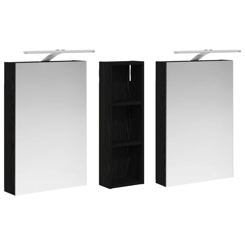 Zestaw Szafek Łazienkowych z półką 3 pcs 100 x 10,5 x 60,5 cm