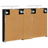 Zestaw Szafek Łazienkowych z półką 3 pcs 100 x 10,5 x 60,5 cm