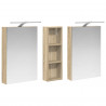 Zestaw Szafek Łazienkowych z półką 3 pcs 100 x 10,5 x 60,5 cm