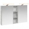 Zestaw Szafek Łazienkowych z półką 3 pcs 100 x 10,5 x 60,5 cm