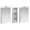 Zestaw Szafek Łazienkowych z półką 3 pcs 100 x 10,5 x 60,5 cm
