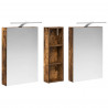 Zestaw Szafek Łazienkowych z półką 3 pcs 100 x 10,5 x 60,5 cm