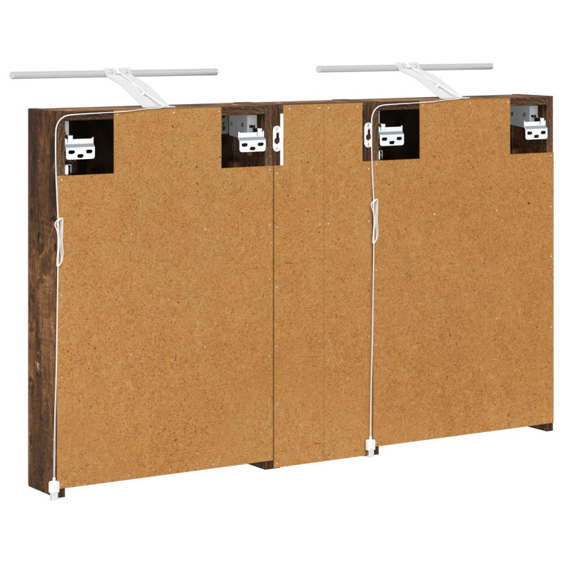 Zestaw Szafek Łazienkowych z półką 3 pcs 100 x 10,5 x 60,5 cm