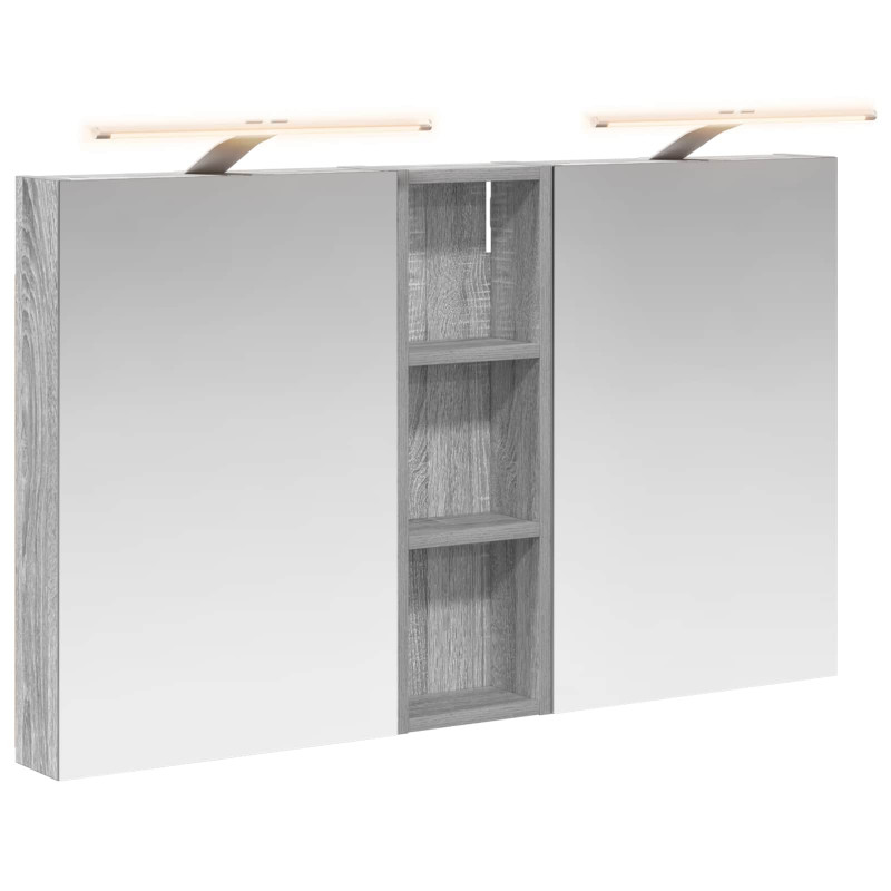 Zestaw Szafek Łazienkowych z półką 3 pcs 100 x 10,5 x 60,5 cm