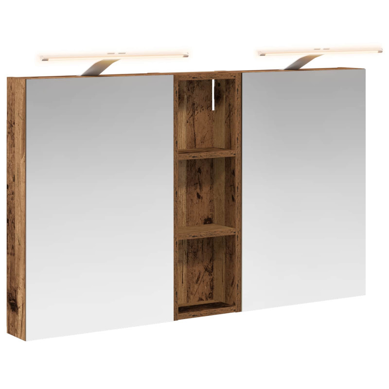 Zestaw Szafek Łazienkowych z półką 3 pcs 100 x 10,5 x 60,5 cm