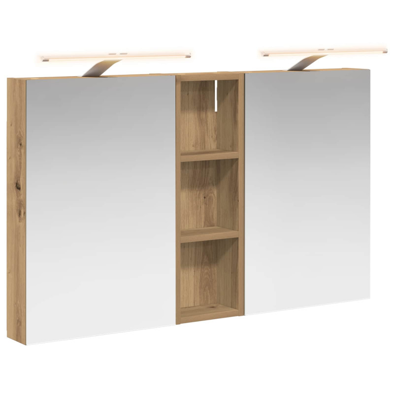 Zestaw Szafek Łazienkowych z półką 3 pcs 100 x 10,5 x 60,5 cm