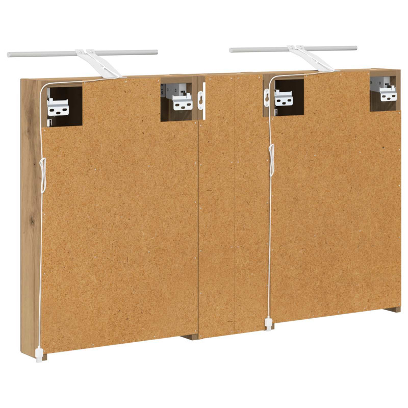 Zestaw Szafek Łazienkowych z półką 3 pcs 100 x 10,5 x 60,5 cm