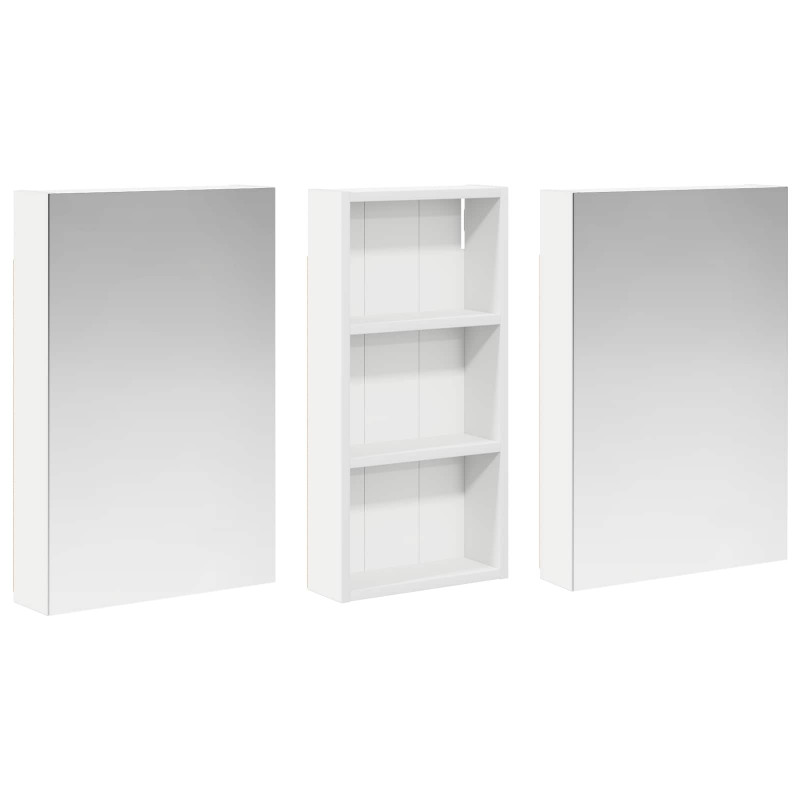 Zestaw Szafek Łazienkowych z półką 3 pcs 110 x 10,5 x 60,5 cm