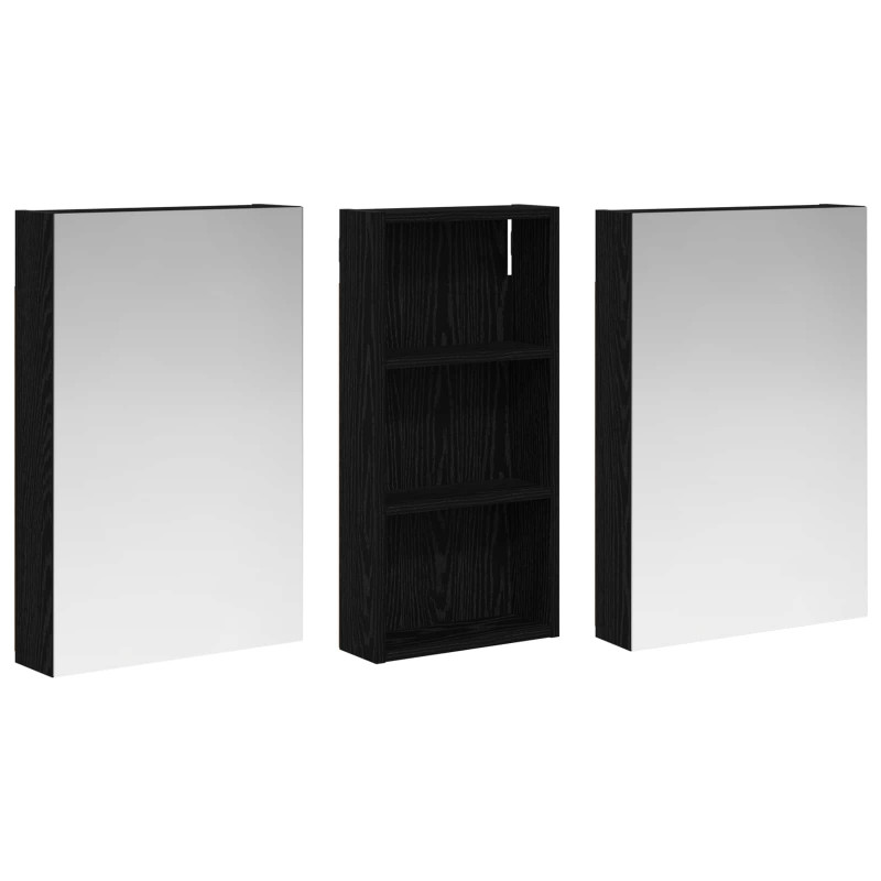Zestaw Szafek Łazienkowych z półką 3 pcs 110 x 10,5 x 60,5 cm