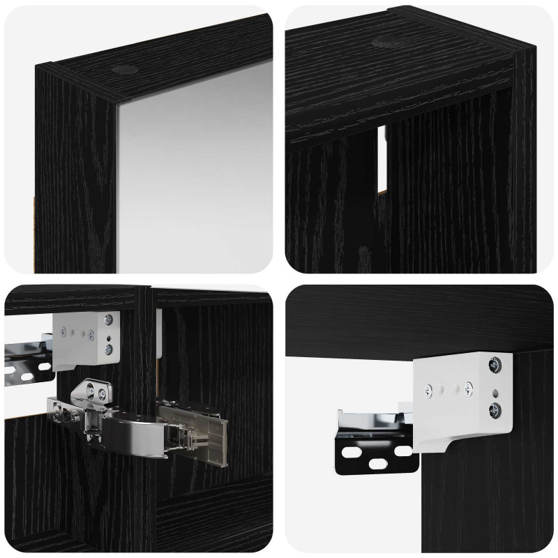 Zestaw Szafek Łazienkowych z półką 3 pcs 110 x 10,5 x 60,5 cm