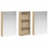 Zestaw Szafek Łazienkowych z półką 3 pcs 110 x 10,5 x 60,5 cm