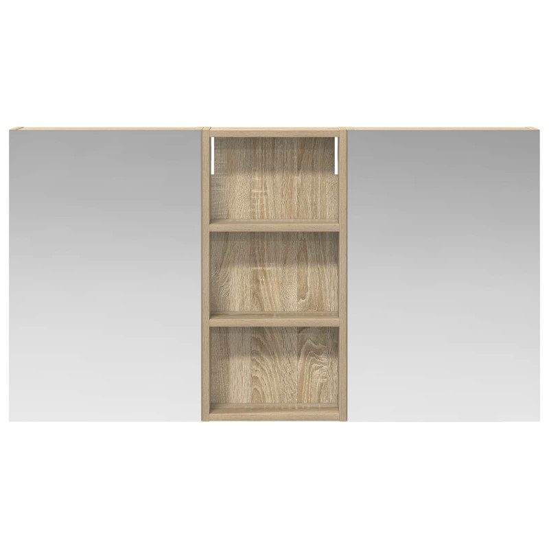 Zestaw Szafek Łazienkowych z półką 3 pcs 110 x 10,5 x 60,5 cm