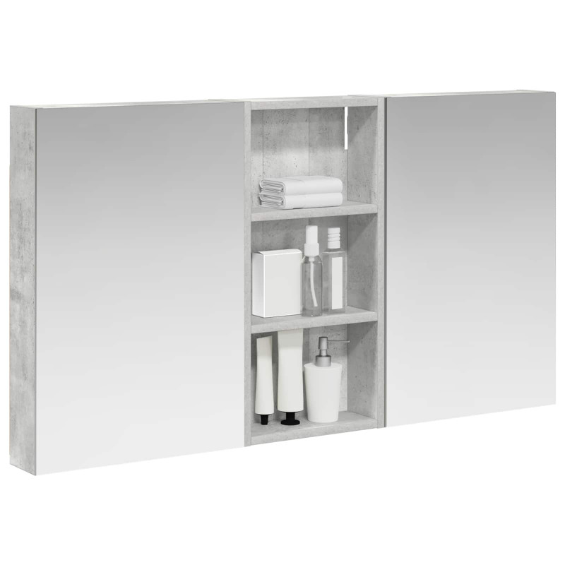 Zestaw Szafek Łazienkowych z półką 3 pcs 110 x 10,5 x 60,5 cm