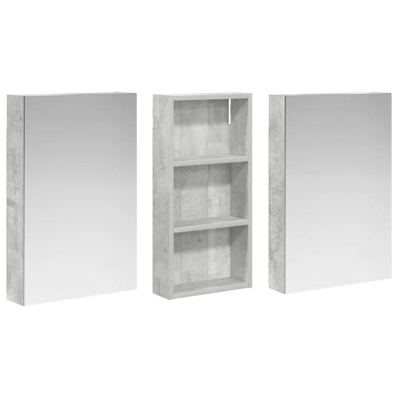 Zestaw Szafek Łazienkowych z półką 3 pcs 110 x 10,5 x 60,5 cm