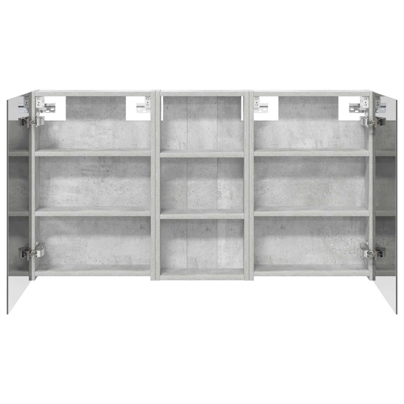 Zestaw Szafek Łazienkowych z półką 3 pcs 110 x 10,5 x 60,5 cm