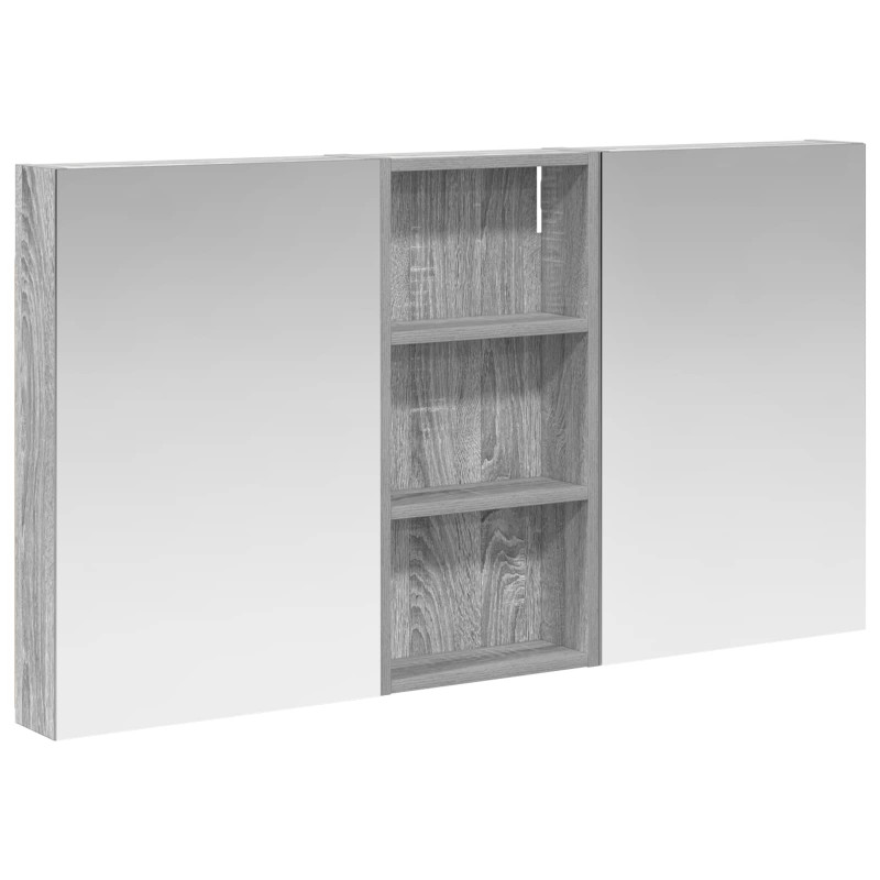 Zestaw Szafek Łazienkowych z półką 3 pcs 110 x 10,5 x 60,5 cm