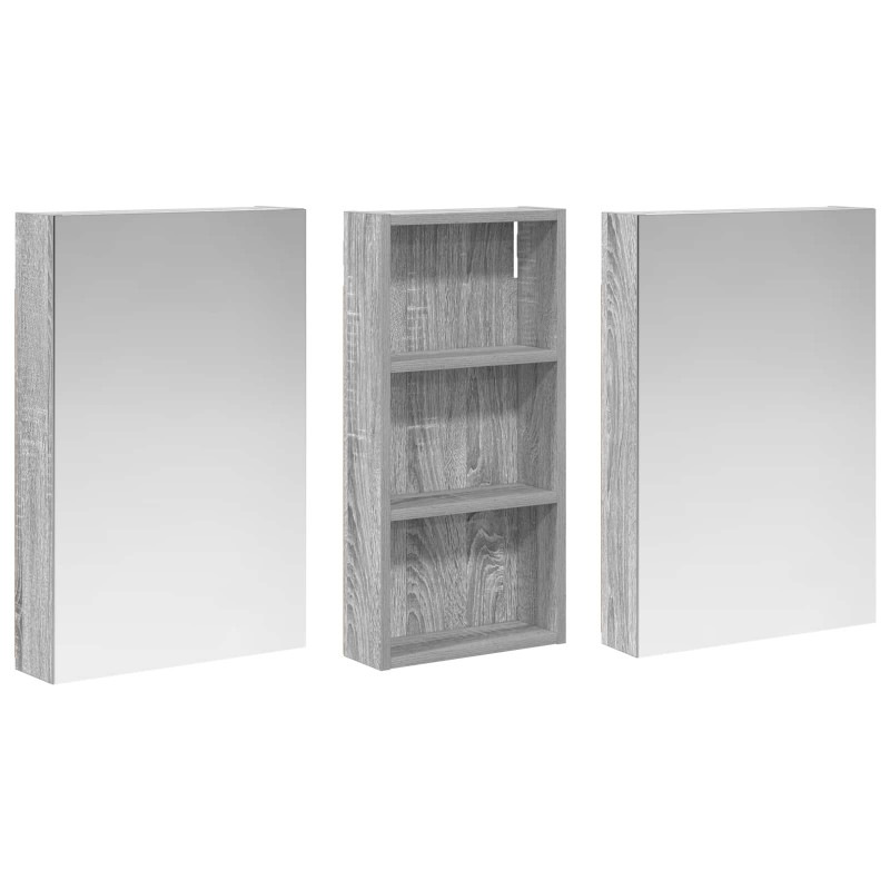 Zestaw Szafek Łazienkowych z półką 3 pcs 110 x 10,5 x 60,5 cm